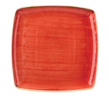 Тарілка квадратна 26,8*26,8 см серія "Stonecast Berry Red" Churchill SBRSDS101_FD