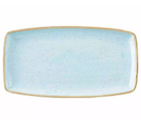 Тарелка прямоугольная 35х18,5 см серия "Stonecast Duck Egg Blue" Churchill SDESOP141_FD