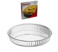 Форма для запекания круглая Borcam 1,7л 26см стеклянная Pasabahce