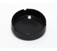 Пепельница круглая открытая 9 x 2.6 см  черная упаковка 6 штук PNK_681