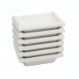 Соусники белые меламин 40 мл упаковка 6 штук 9.1 x 6.3 x 2.2 см прямоугольные PNK_706