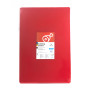 Двусторонняя разделочная доска LDPE, 600 * 400 * 20 мм, красная профессиональная доска для нарезки и разделки PNK_209