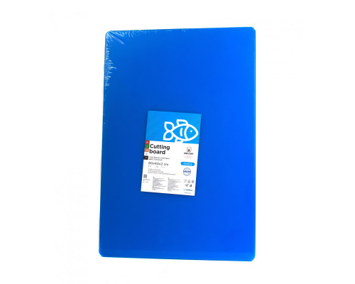 Двостороння обробна дошка LDPE, 600 * 400 * 20 мм, синя професійна дошка для нарізки і обробки