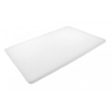 Двусторонняя разделочная доска LDPE, 600 * 400 * 20 мм, белая профессиональная доска для нарезки и разделки PNK_212