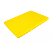Двусторонняя разделочная доска LDPE, 400 * 300 * 20 мм, жёлтая профессиональная доска для нарезки и разделки PNK_225