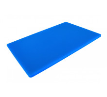 Двусторонняя разделочная доска LDPE, 600 * 400 * 13 мм, синяя профессиональная доска для нарезки и разделки PNK_229