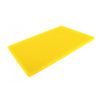 Двостороння обробна дошка LDPE, 600 * 400 * 13 мм, жовта професійна дошка для нарізки і обробки