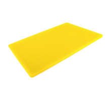 Двусторонняя разделочная доска LDPE, 600 * 400 * 13 мм, желтая профессиональная доска для нарезки и разделки PNK_231