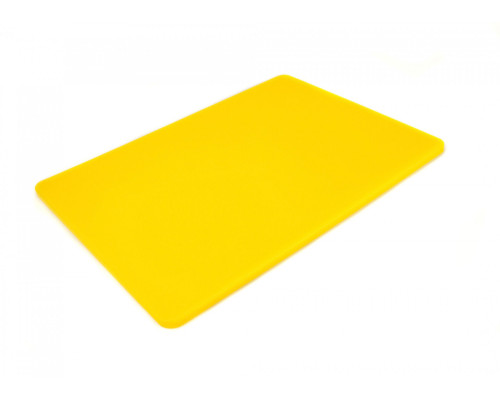 Двостороння обробна дошка LDPE, 400 * 300 * 10 мм, жовта професійна дошка для нарізки і обробки