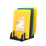 Двусторонняя разделочная доска LDPE, 600 * 400 * 20 мм, желтая профессиональная доска для нарезки и разделки PNK_213