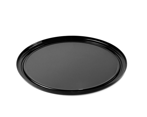 Блюдо для викладки кругле полікарбонат 38.5 см чорне PNK_666