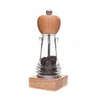 Млин для солі і перцю на дерев'яній підставці висота: 16,5 см PNK_926