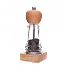 Млин для солі і перцю на дерев'яній підставці висота: 16,5 см PNK_926