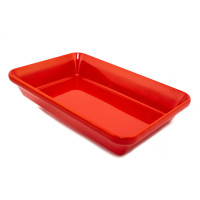 Блюдо для викладки продуктів з меламіну (300 * 190 * 55 мм), червоне PNK_577
