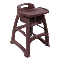 Детский стульчик для ресторана, коричневый PNK_508