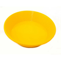 Блюдо кругле з меламіну, 297 * 72 мм, жовтий колір PNK_556