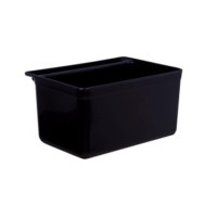 Ящик для збору сміття до сервісної візку (чорний пластик) (335 * 231 * 180 мм) PNK_516