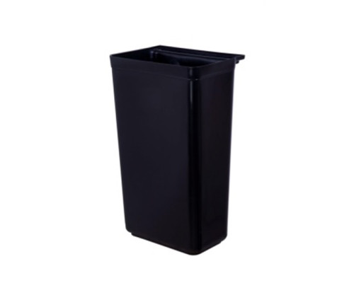 Ящик для збору сміття до сервісної візку One Chef (чорний пластик) (33.5*23.1*44.5 см) PNK_515