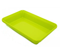 Блюдо для выкладки продуктов из меламина (300 * 190 * 55 мм), зеленое PNK_576