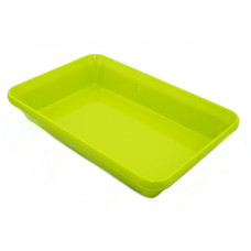 Блюдо для выкладки продуктов из меламина (300 * 190 * 55 мм), зеленое PNK_576