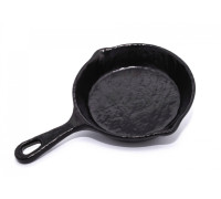 Сковорода блюдо для подачі з меламіну чорного кольору 25.2*15.5*3.5 см YourBar PNK_694