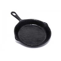 Сковорода блюдо для подачи из меламина черного цвета 30.9*21.1*3.8 см PNK_695